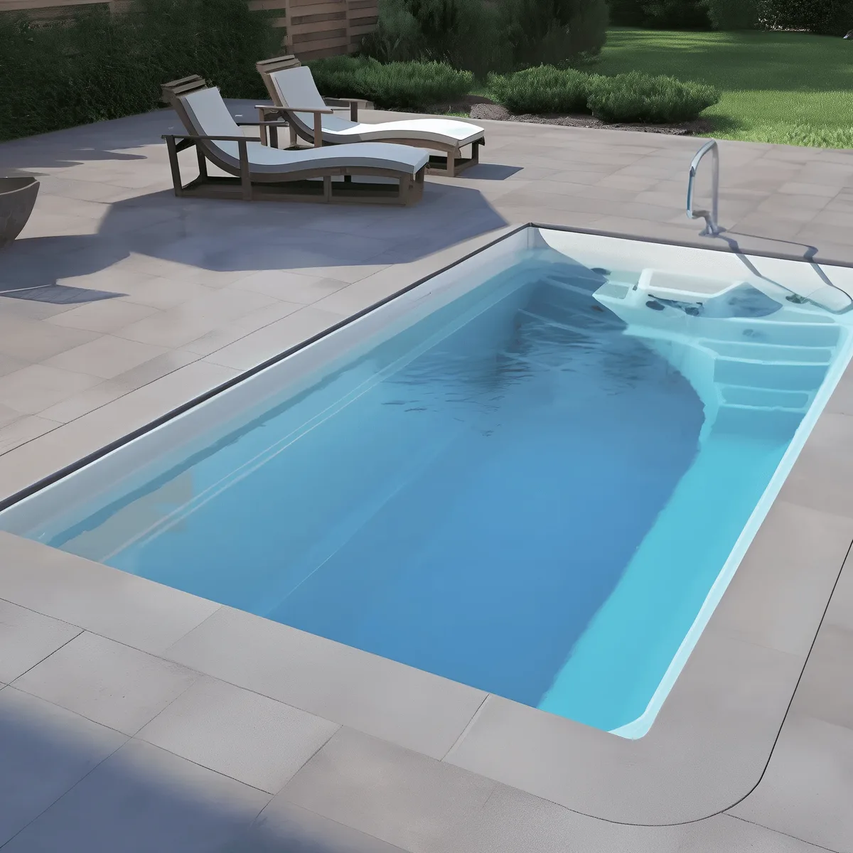 Композитный бассейн Laguna 5 — вид сверху в Железногорске