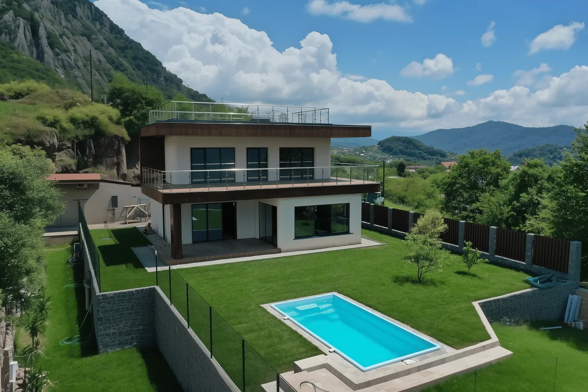 Композитный бассейн Laguna 6 — визуализация в Железногорске