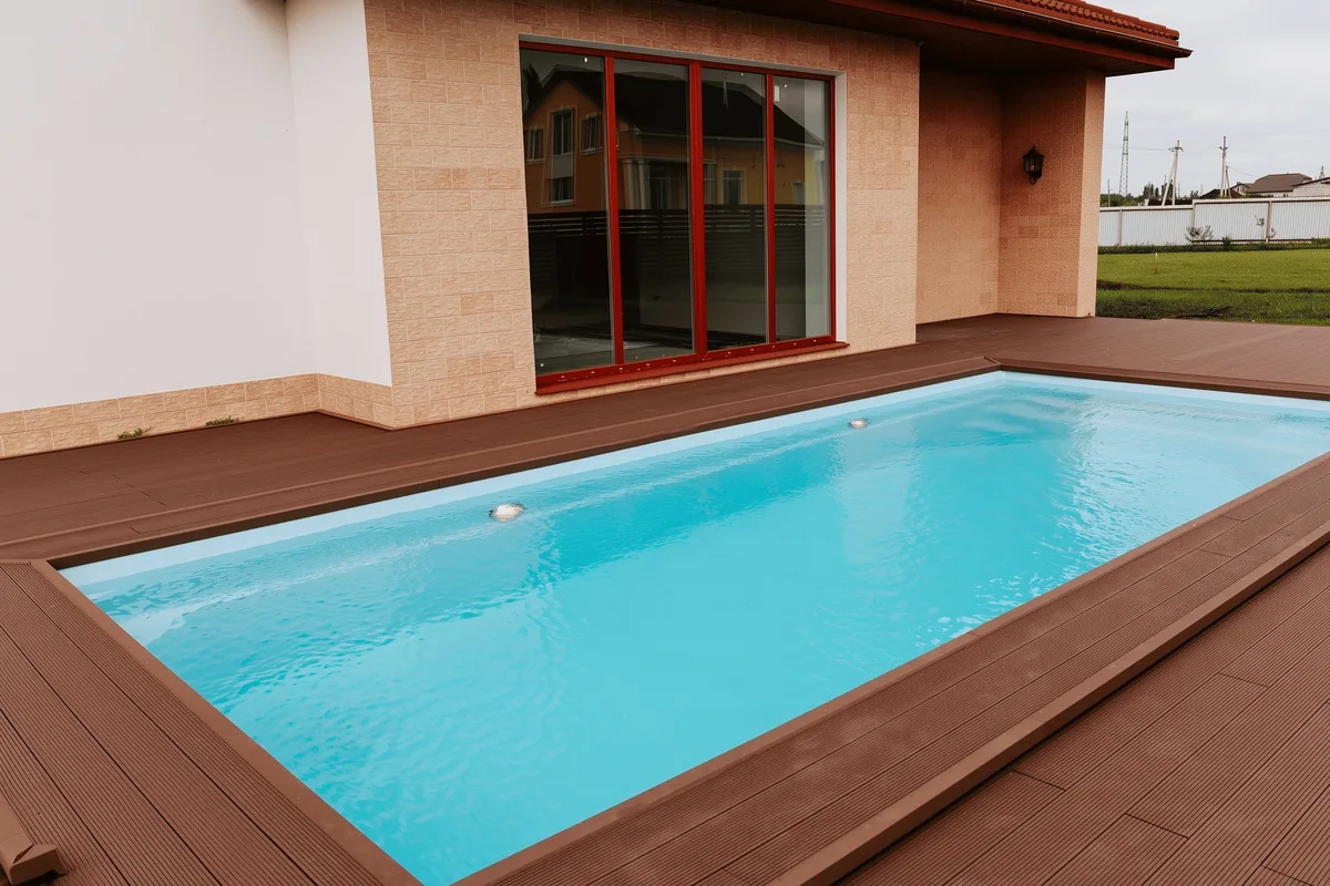 Композитный бассейн Laguna 8 — вид сверху в Железногорске